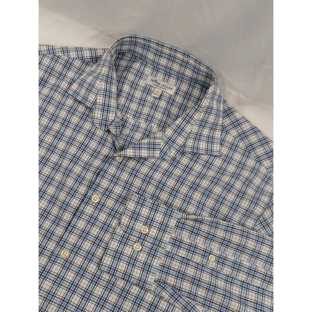 Peter Millar Summer‎ Comfort Long Sleeve Shirt Performance Shirt L